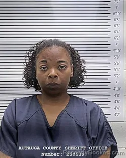 Mugshot of Lashaundra Mae Hampton booked in Autauga County, Alabama on October 5, 2026