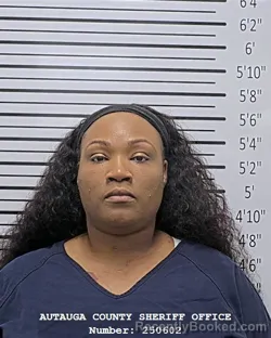 Mugshot of CHRYSHUNDA MANUEL booked in Autauga County, Alabama on July 29, 2026