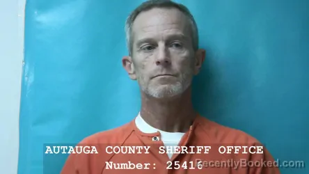 Mugshot of GARY SHANE HALL booked in Autauga County, Alabama on March 31, 2026