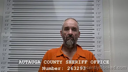 Mugshot of Jonathan Michael Reed booked in Autauga County, Alabama on September 3, 2026