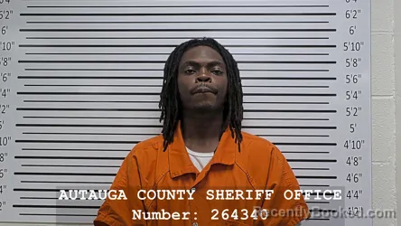 Mugshot of JAQUAN OCTAVIOUS LAMAR booked in Autauga County, Alabama on July 29, 2026