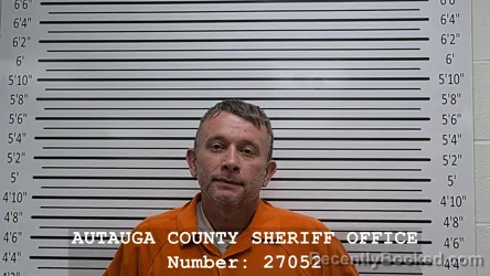 Mugshot of Darrell Russell Vessicchio booked in Autauga County, Alabama on September 12, 2026