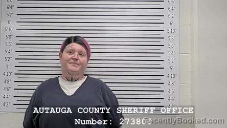 Mugshot of APRIL DANIELLE HARTIN booked in Autauga County, Alabama on August 3, 2026