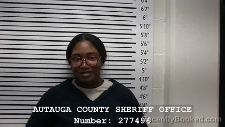 Mugshot of MICHAELA JANETTE STOUDEMIRE booked in Autauga County, Alabama on May 17, 2026