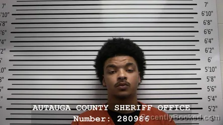 Mugshot of TOBIAS RILEY CORDELL JONES booked in Autauga County, Alabama on May 21, 2026