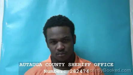 Mugshot of RONDARIOUS KEANTAE BURNETT booked in Autauga County, Alabama on March 13, 2026