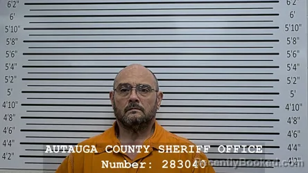 Mugshot of MICHAEL LEE FOWLER booked in Autauga County, Alabama on July 6, 2026
