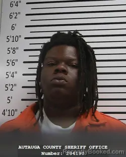 Mugshot of JAUQUAVIUS DEQUACION KIRKWOOD booked in Autauga County, Alabama on April 24, 2026