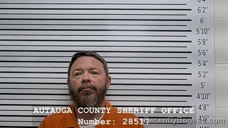 Mugshot of MACK JAMES MARTINES booked in Autauga County, Alabama on July 24, 2026