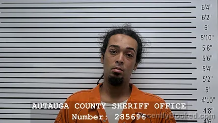 Mugshot of Keaundre J Williams booked in Autauga County, Alabama on August 23, 2026
