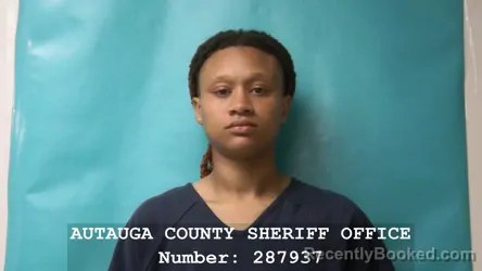 Mugshot of TIKAYLA MASHAE' FOWLER booked in Autauga County, Alabama on March 10, 2026