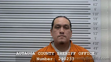Mugshot of Martin Mendez booked in Autauga County, Alabama on October 23, 2026