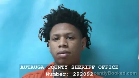 Mugshot of JACARRO BROWN booked in Autauga County, Alabama on March 19, 2026