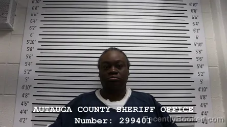 Mugshot of KIZZY TAMIKA GOINS booked in Autauga County, Alabama on May 7, 2026