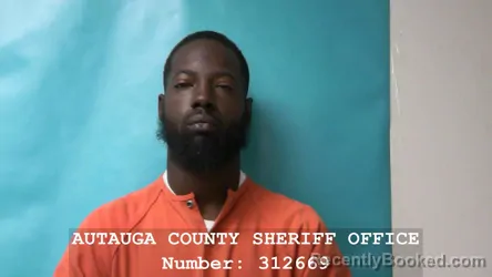 Mugshot of T'UMMIE TRAVON MAURICE SANKEY booked in Autauga County, Alabama on March 25, 2026