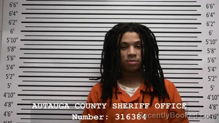 Mugshot of KESEAN JARQUEZ GAUSE booked in Autauga County, Alabama on May 29, 2026