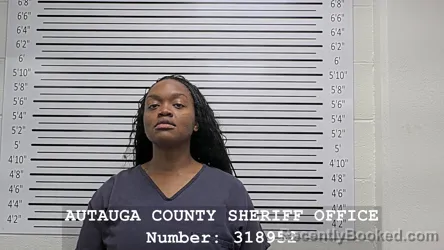 Mugshot of AUTUMN NOELLE WILLIAMS booked in Autauga County, Alabama on August 4, 2026