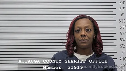 Mugshot of KRYSTAL DIANE ADAMS booked in Autauga County, Alabama on July 7, 2026
