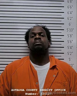 Mugshot of Bryant Dwayne Watkins booked in Autauga County, Alabama on August 20, 2026