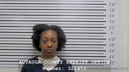 Mugshot of ERICKA KYNESHIA COBB booked in Autauga County, Alabama on July 21, 2026