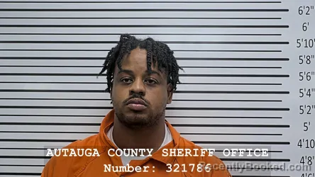Mugshot of Cameron Thomas Harris booked in Autauga County, Alabama on October 4, 2026