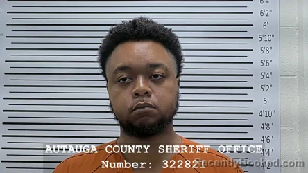 Mugshot of CAMERON ARMAUD ELLISON booked in Autauga County, Alabama on July 27, 2026