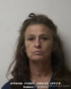 Mugshot of Sara Lynn Marcum booked in Autauga County, Alabama on August 31, 2026