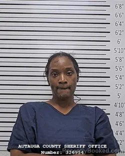 Mugshot of SHENIKA KIERRA REESE booked in Autauga County, Alabama on August 3, 2026
