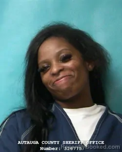 Mugshot of TRANIA SHAKAYLA CHAMBERS booked in Autauga County, Alabama on March 8, 2026