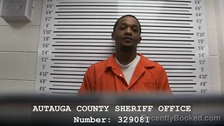 Mugshot of YAKEIDRIEZ AUERLIEUS WEBB booked in Autauga County, Alabama on April 24, 2026