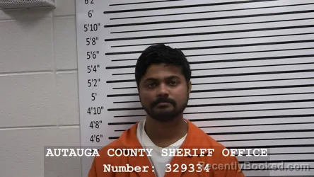 Mugshot of MANOJ CHITTA booked in Autauga County, Alabama on June 4, 2026