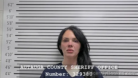 Mugshot of SABLE JOVANA SILVANIC booked in Autauga County, Alabama on June 12, 2026