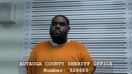 Mugshot of OMAR RASCOE booked in Autauga County, Alabama on July 30, 2026