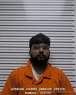 Mugshot of SAKETHREDDY SUDIREDDY booked in Autauga County, Alabama on August 3, 2026
