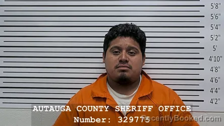 Mugshot of Jose Luis Torres Bermudez booked in Autauga County, Alabama on August 15, 2026