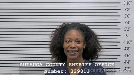 Mugshot of Deshante Rembert booked in Autauga County, Alabama on August 21, 2026