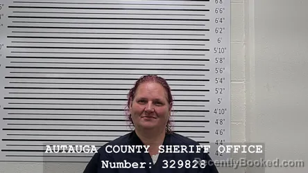 Mugshot of Cindy Whitman booked in Autauga County, Alabama on August 25, 2026