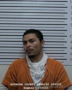Mugshot of David Jimenez Artola booked in Autauga County, Alabama on October 5, 2026