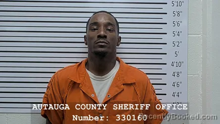 Mugshot of Trevin Butler booked in Autauga County, Alabama on October 24, 2026