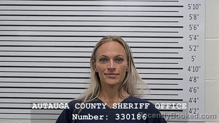 Mugshot of Alyssa Ashlee Lacy booked in Autauga County, Alabama on October 27, 2026