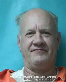 Mugshot of SAMUEL JAMES WHITE booked in Autauga County, Alabama on March 19, 2026