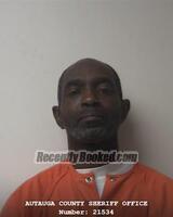 Booking photo from Autauga County, Alabama