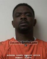 Booking photo from Autauga County, Alabama