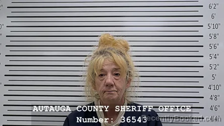 Mugshot of LISA RENEE CHAMBERS booked in Autauga County, Alabama on June 25, 2026