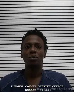Mugshot of CALANDRA RENITA THOMAS booked in Autauga County, Alabama on May 11, 2026