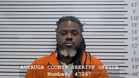 Mugshot of KENNETH ODELL THOMAS booked in Autauga County, Alabama on July 9, 2026