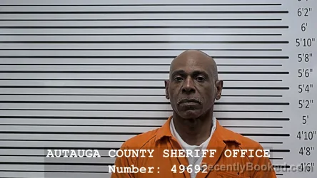 Mugshot of DAVID EUGENE TODD booked in Autauga County, Alabama on July 9, 2026