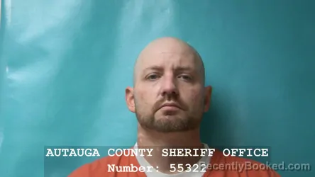 Mugshot of JUSTIN PAUL CRAWFORD booked in Autauga County, Alabama on March 26, 2026