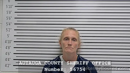 Mugshot of COURTNAY SHEREE MUNROE booked in Autauga County, Alabama on June 12, 2026