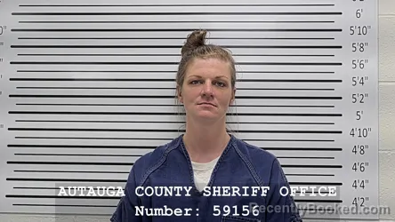 Mugshot of JAMIE NICOLE HICKS booked in Autauga County, Alabama on July 14, 2026